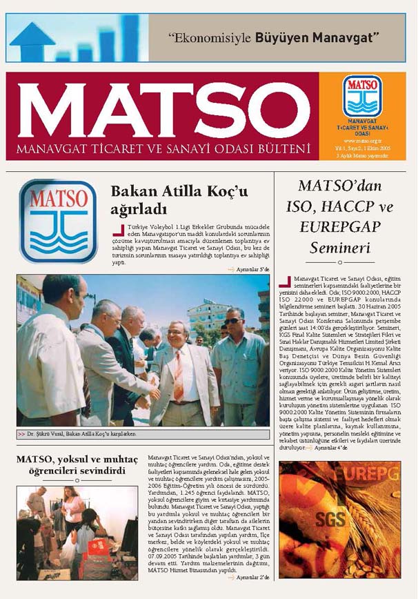 MATSO DERGİ 2. SAYI